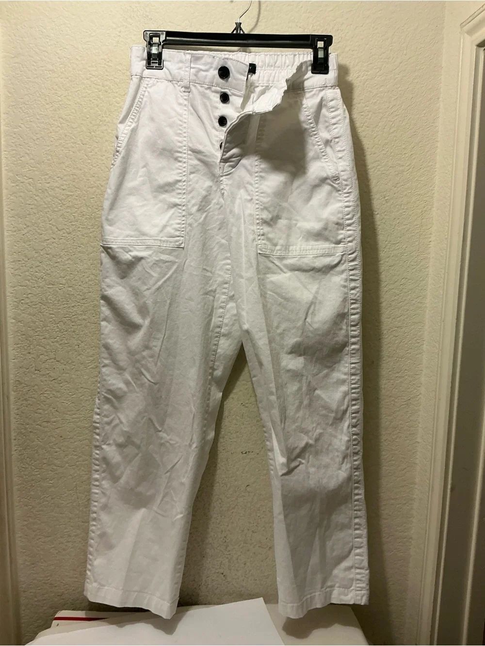 Sanctuary White Elastic-Waist Casual Pants size 26